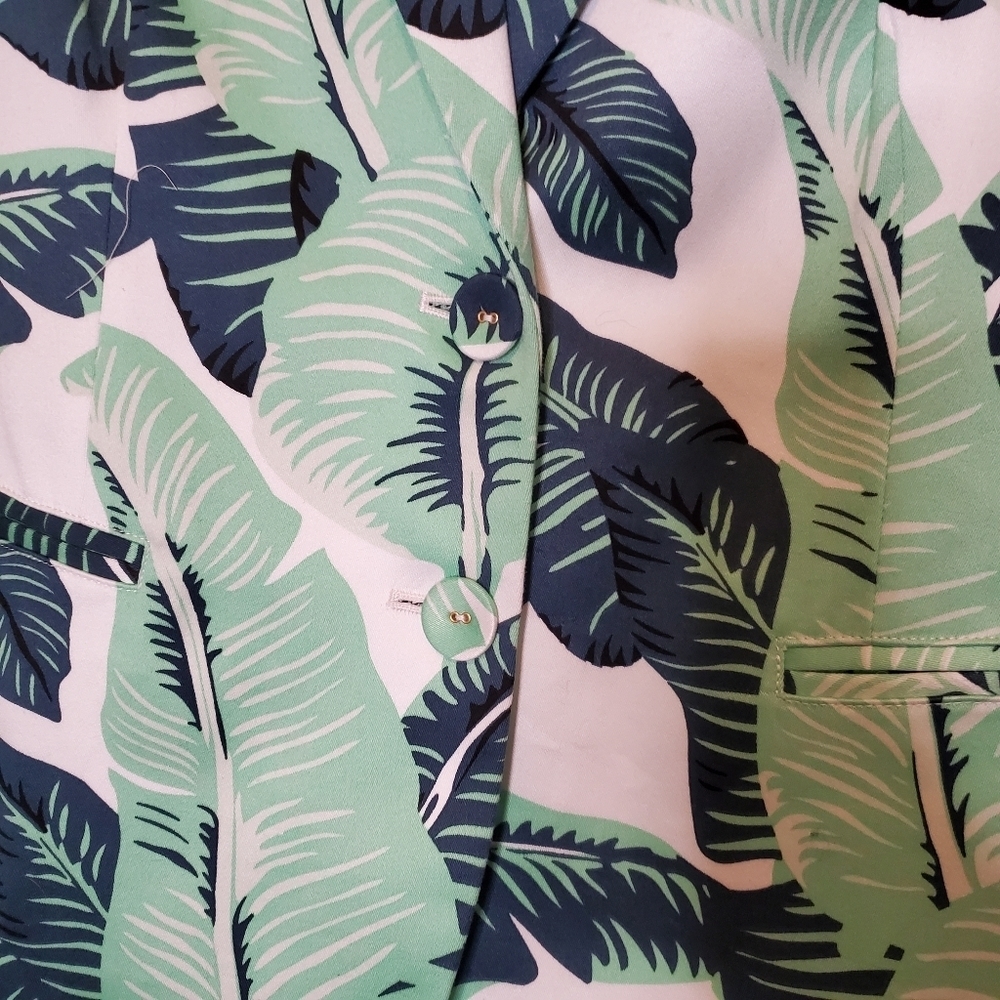 NWT Juicy Couture Palmetto Print blazer sz10 - Picture 6 of 12